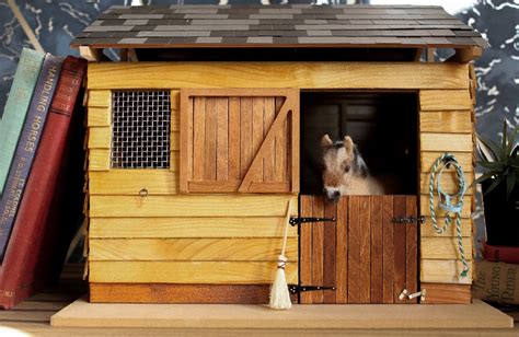 dollhouse horse stable|More.